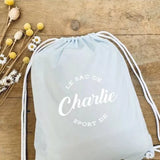 Le sac de gym | Bleu pastel