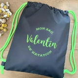 Le sac de piscine | Noir & lemon