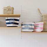 La trousse de toilette | nautique ligné bleu marine / écru