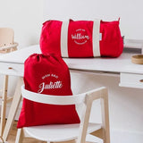 Le sac polochon bio (20l) | Rouge