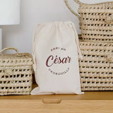 Le sac à linge personnalisé | Ecru