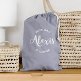 Le sac à linge personnalisé | Gris