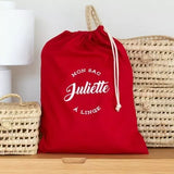 Le sac à linge personnalisé | Rouge