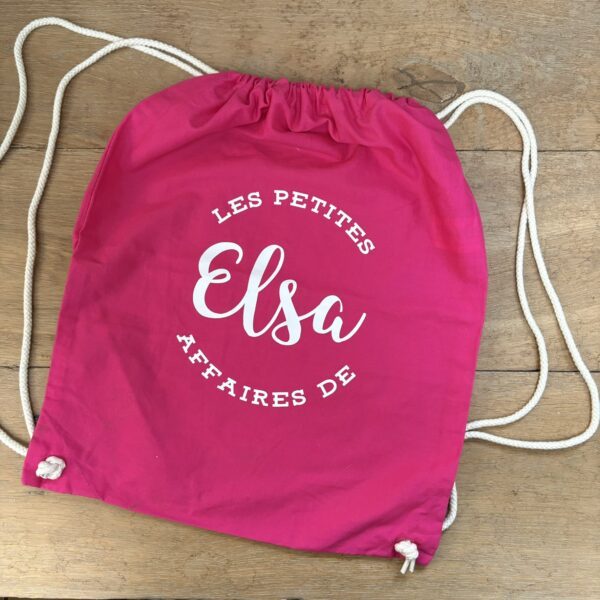 sac de gym rose fushia Elsa