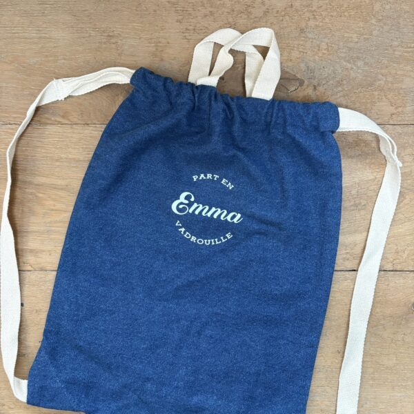 sac de gym nautique denim Emma